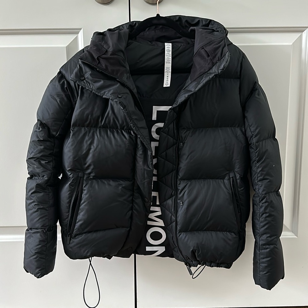 Lululemon hooded down quilted puffer jacket